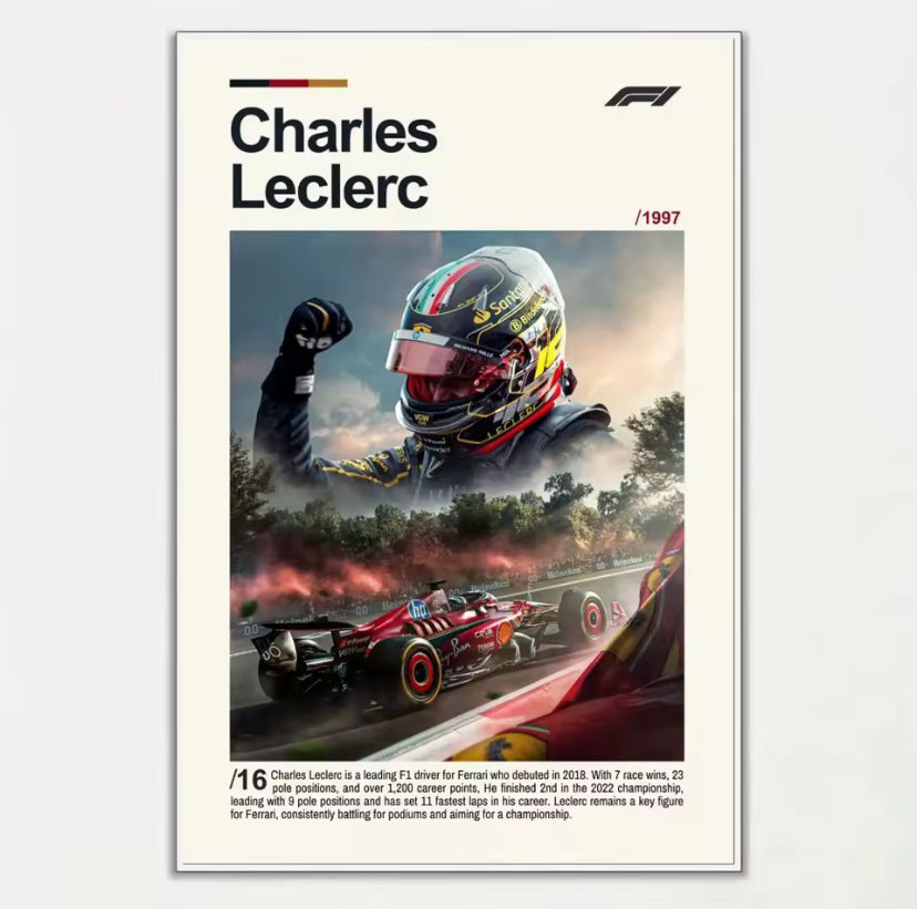Poster Charles Leclerc